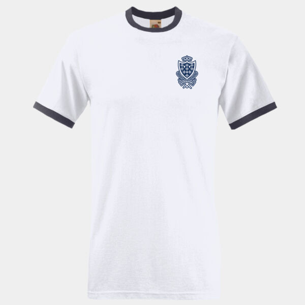 Ringer T shirt (White/Navy) Thumbnail