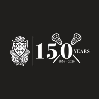 stockport 150 logo white on black Thumbnail